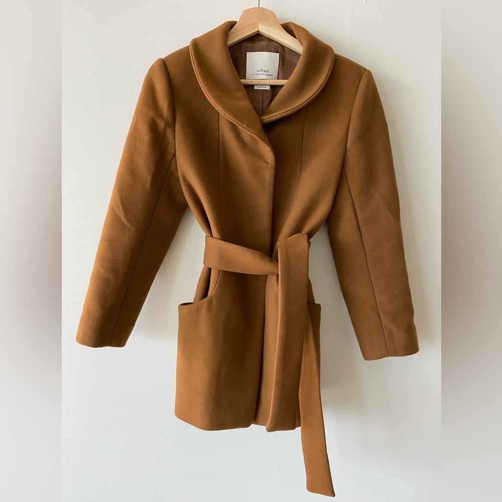 Wilfred Women's Brown Belted Coat